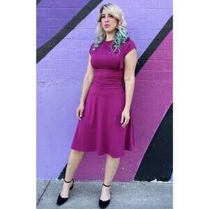 Retrolicious Dress Women's 1X Royal Blue Bridgett Bombshell Pin-up Style